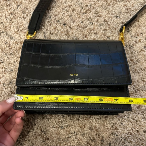 JW PEI Crossbody Bag in Black Croc - Picture 3 of 6